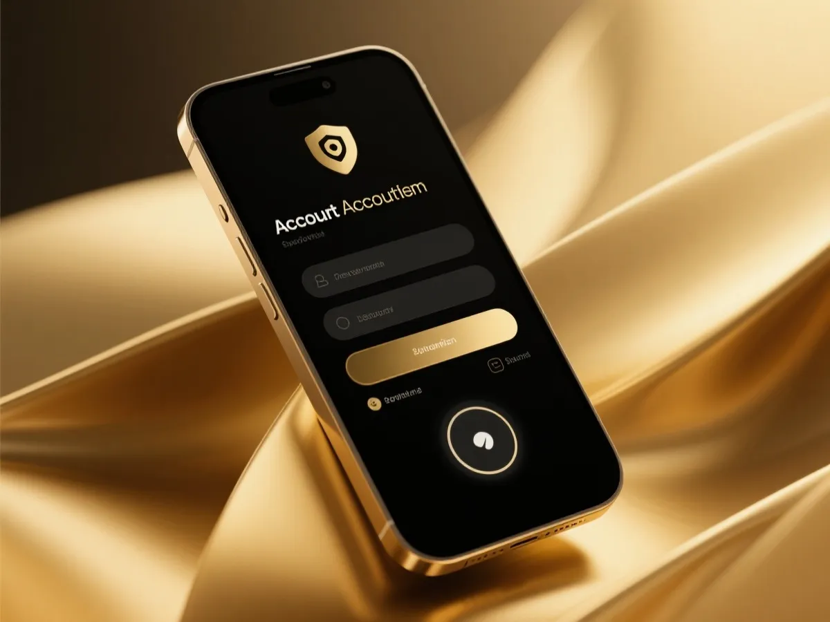 安全登入與帳戶設定示意圖